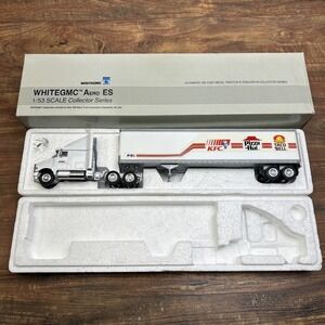 WHITEGMC AERO ES Semi Tractor & Trailer 1:53 Scale KFC Pizza Hut‎ Taco Bell Rare